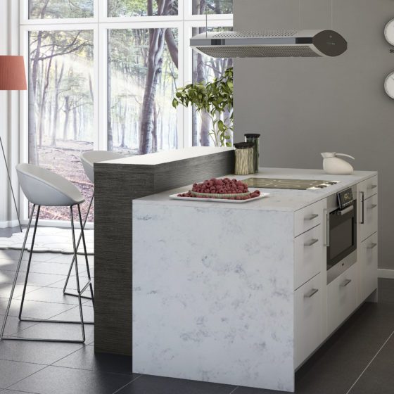 Rendering of Torano stone counter